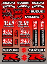 Suzuki GSX-R Yoshimura Motorcycle Stickers Fairing Tank Decals GSXR1000 600 /36