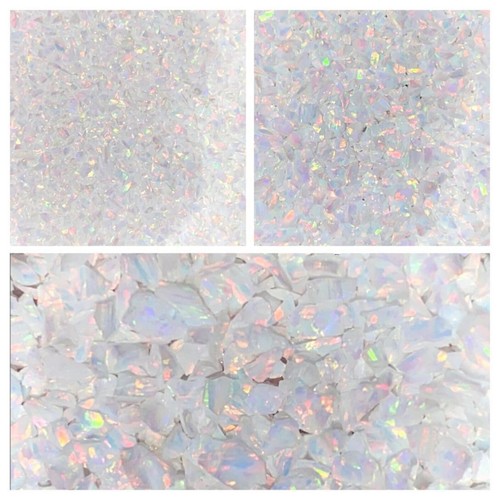 Crushed opal white snow - opal,