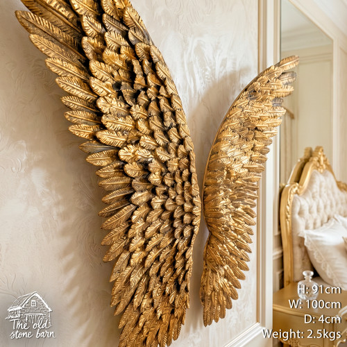 Angel wings gold - wings, large