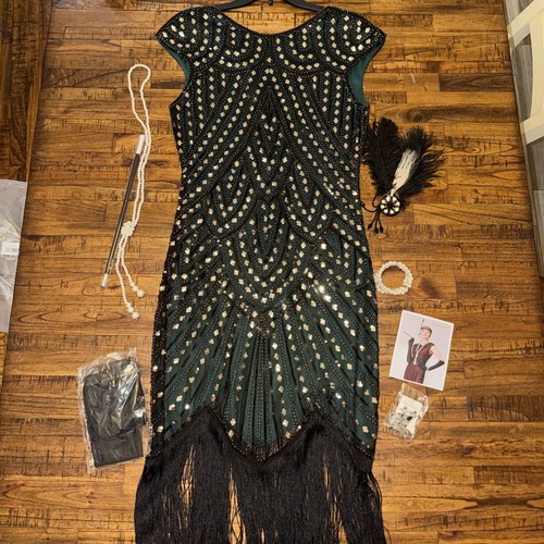 Fundaisy flapper dress - size, l