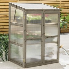 Cold Frame Garden Greenhouse Wooden Polycarbonate Lean To Growhouse