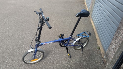 Blue compass folding bike - 20",