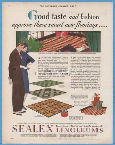 1929 sealex linoleum flooring - sealex,