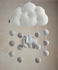 NEW Mamas and Papas Welcome to the World Elephant Musical Nursery Cot Mobile