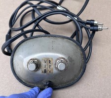 Vintage Fender Guitar  2 Button Footswitch Foot Switch Chrome Reverb Vibrato