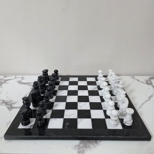 Handmade marble chess set - handmade,