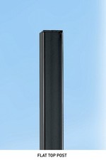 Metal POST Flat Top 70x70x2350mm Concrete-in Blank Galvanised gates BP70X2350ZP