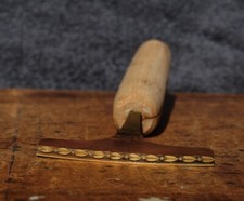 Brass Bookbinder Hand Tool Pallet Leather finishing gilding stamp embossing !!.