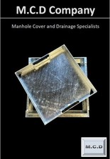 Manhole Cover 300x300x45 Shallow Recessed all METAL frame and tray Metal Handle