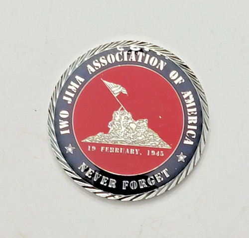 Military challenge coin iwo - military,