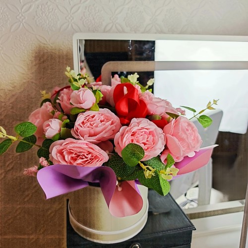 Elegant floral round faux - elegant,