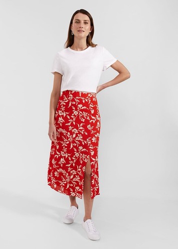 Hobbs red eloise midi - red,