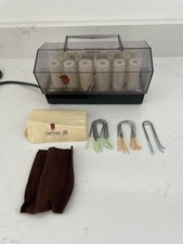 Vintage Carmen 16 Heated Hair Rollers Curlers  Wax 16 rollers  FULLY WORKING