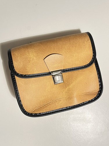 Vintage faux leather tool - faux, bag