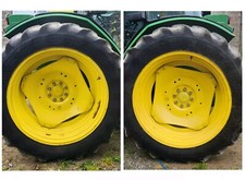 John Deere 38 Inch 8 Stud Tractor Rims and Tyres 13.6 R38  Wheels