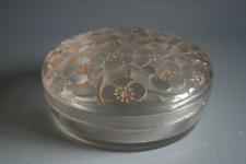 RENE LALIQUE LE LYS GLASS BOX - CIRCA 1922
