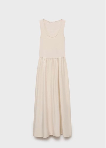 Mango cream drop waist - mango, maxi