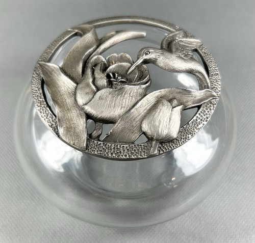 Vtg pewter hummingbird - vtg,