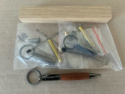 Woodturning keyring pen - keyring, kits