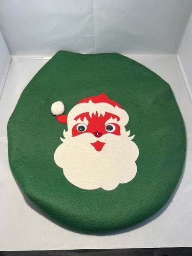 Vintage red faced santa - red,