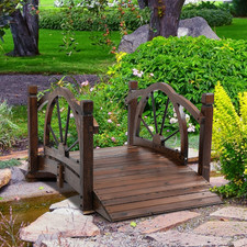 Wooden Garden Bridge
