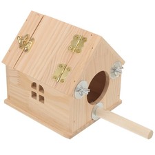 Wooden Nest Breeding Box Parakeet Cockatiel Nesting Box Bird Nest Breeding Box