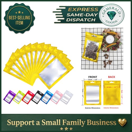 50pcs golden mylar - golden, bags