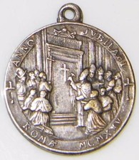 POPE PIUS XI 1925 Jubilee SILVER PAPAL HOLY MEDAL Official Vatican Anno Jubileum