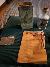 Antique *KUTNOW'S POWDER* Medicine Bottle - Old Embossed Quack Bottles - 5 1/4"