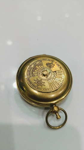 Antique vintage brass pocket - antique,