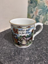 ROYAL WORCESTER BIRTHDAY MUG MONDAY'S CHILD FAIR OF FACE 1990 SUE SCULLARD