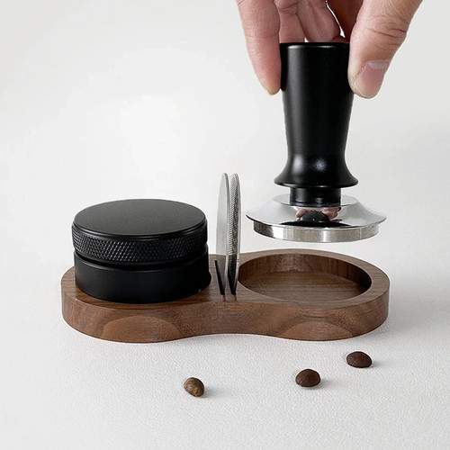 Espresso tamping station - tamping,