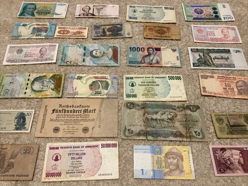 Lot world banknotes - 25, x