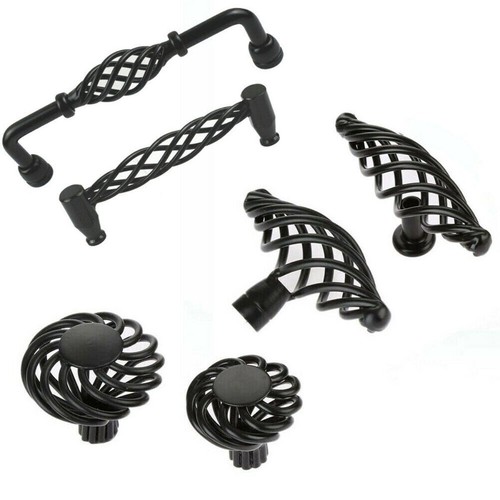 Vintage black bird - cage, door