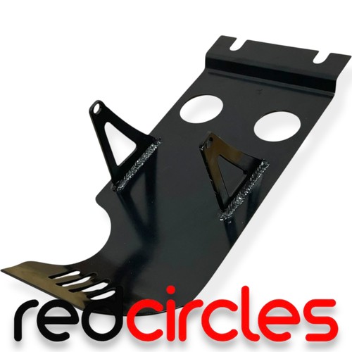 Black pit bike sump guard - black,