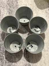 Versatile 14cm Old Zinc Flower Pot – Durable, Modern Design for All Settings