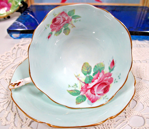 Paragon tea cup saucer - saucer, pink