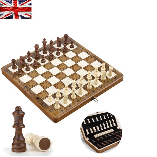 Luxury wooden chess set - 12”,