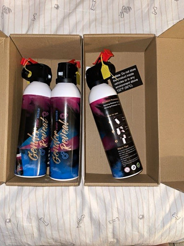 Gender reveal smoke cannons - smoke, x3
