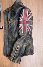 Vintage Men's Biker Distressed