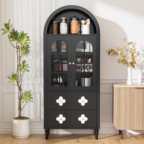 Arched display cabinet with - cabinet,