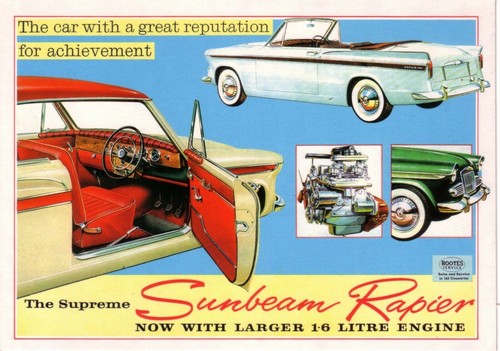 Sunbeam rapier 1961 car - rapier,