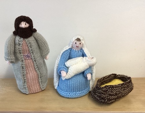 Hand knitted christmas - hand,