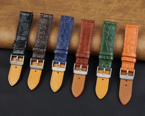 Crocodile leather watch strap - watch,