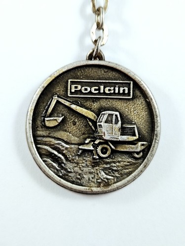 Poclain excavator keychain - keychain,