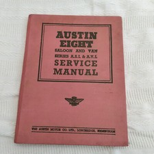 Service manual for Austin Eight Sallon and Van Series A.S.I and A.V.I. 1950
