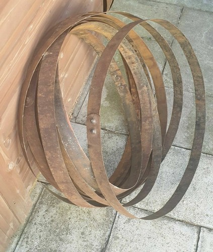 Metal whisky barrel hoops - whisky,