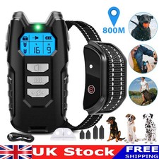 Dog Pet Training Collar Waterproof Rechargeable Electric Shock Anti Bark Remote