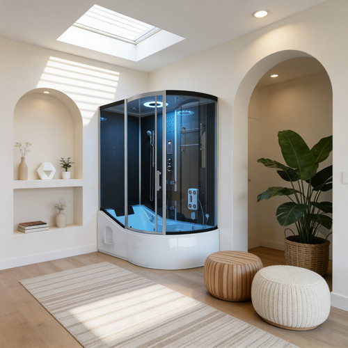 Steam shower whirlpool bath - shower,