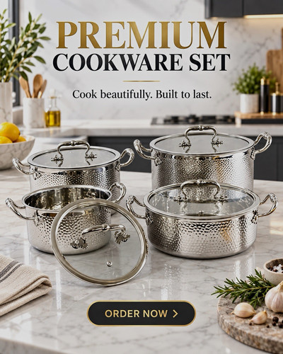 4pc stainless steel pan set - 4pc,